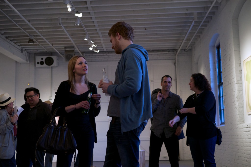 Visitors at PROTO Gallery during the PAGEANT opening reception