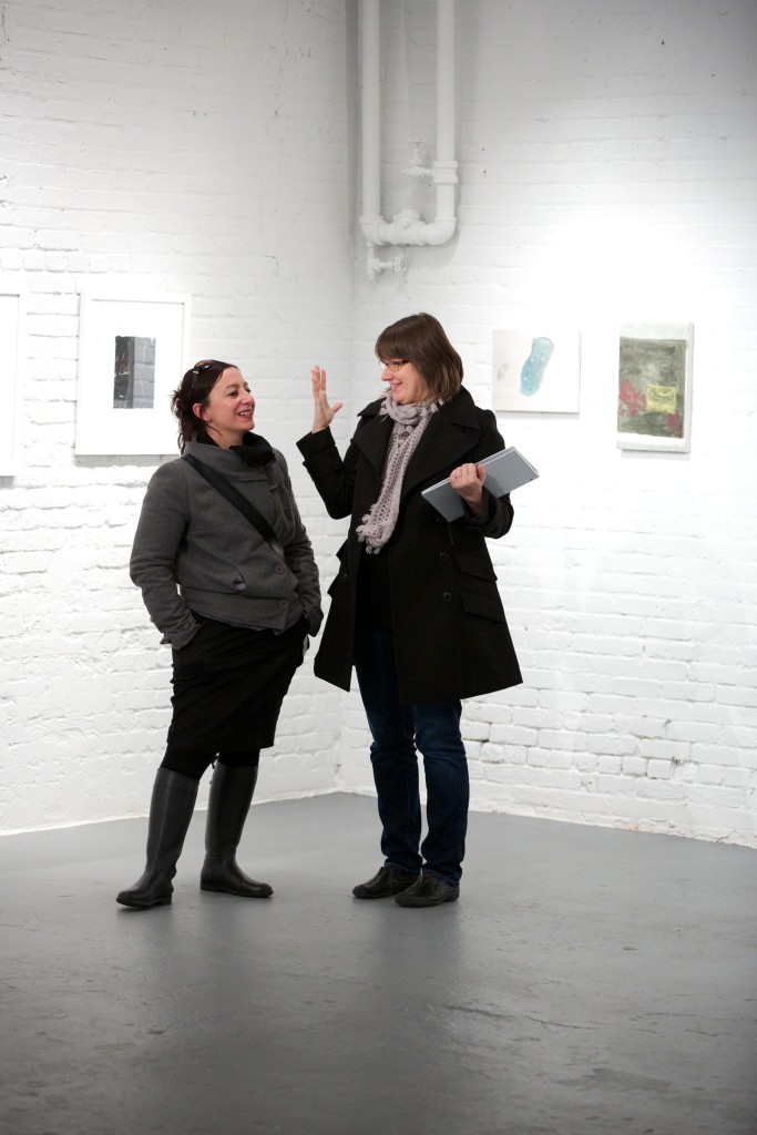 Visitors at the PAIR opening reception at PROTO Gallery