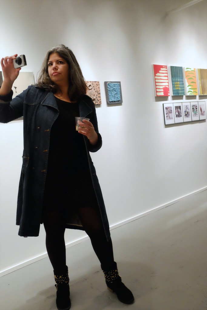 Julie Torres at the PAIR opening reception at PROTO Gallery