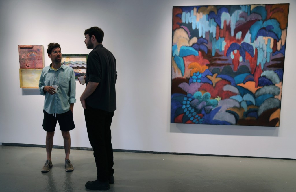 Alan Prazniak discussing his work at PROTO Gallery