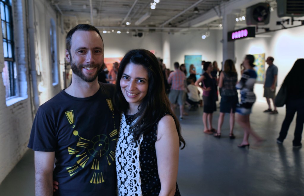 Visitors to PROTO Gallery attending the WE ARE WHAT THE SEAS HAVE MADE US opening reception