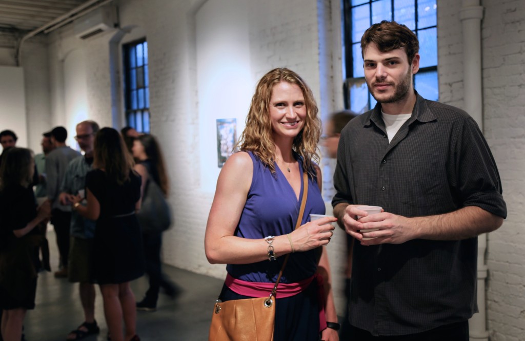 Visitors to PROTO Gallery attending the WE ARE WHAT THE SEAS HAVE MADE US opening reception