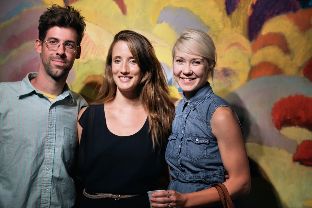 Artists Alan Prazniak, Catherine Haggarty, and Patricia M. Brace