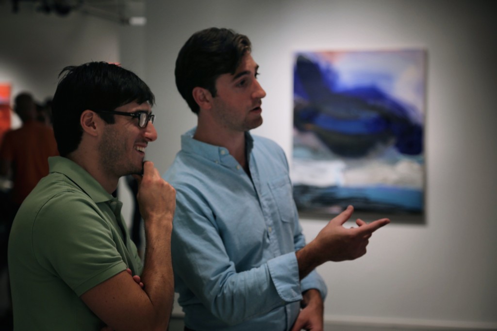 Visitors to PROTO Gallery attending the WE ARE WHAT THE SEAS HAVE MADE US opening reception