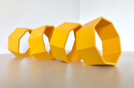 Thomas Lendvai, Untitled (Yellow Octagons), 2018