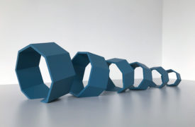 Thomas Lendvai, Untitled (Blue Octagons), 2018